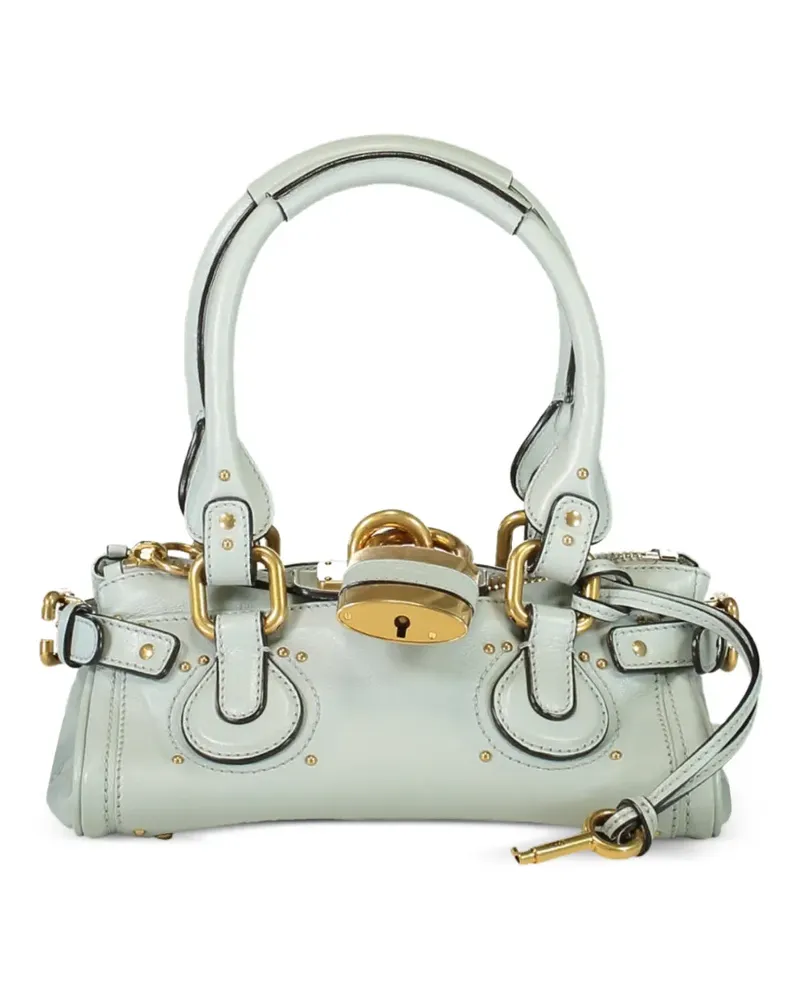 Chloé small Paddington padlock shoulder bag - Blau Blau