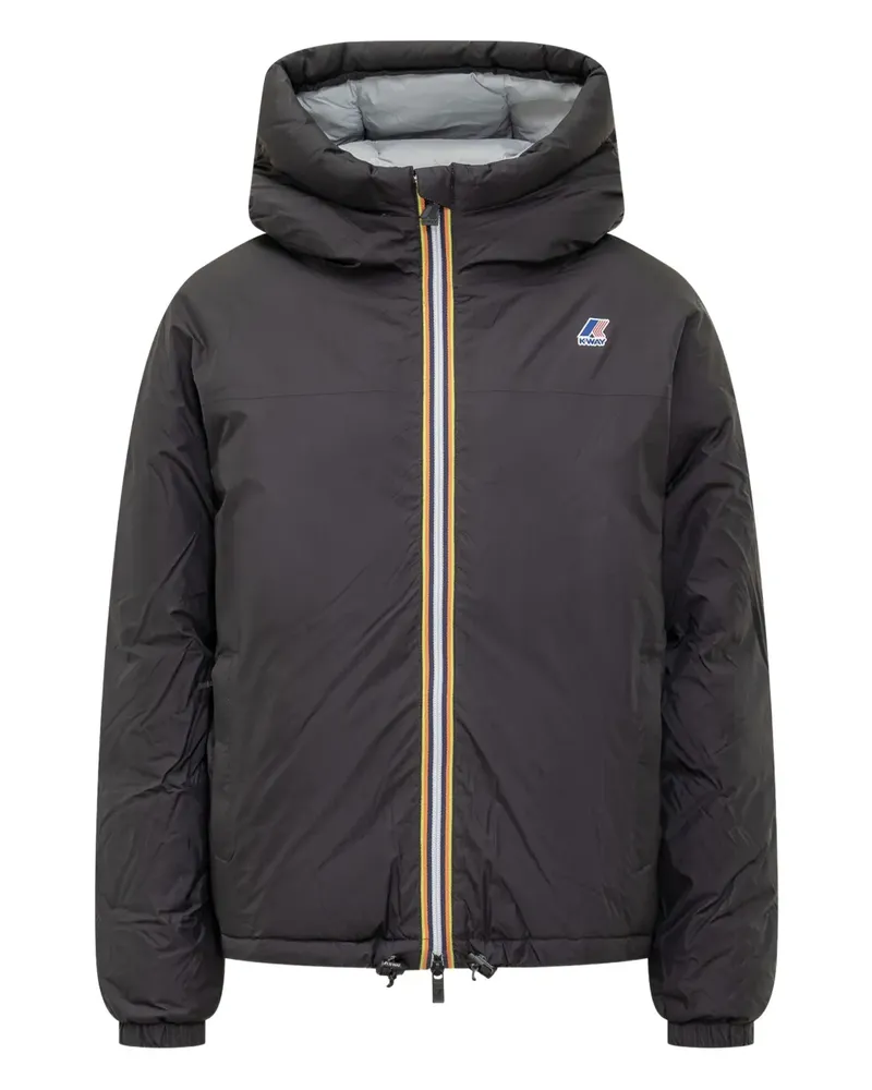 K-Way Le Vrai 4,0 Albine hooded jacket - Schwarz Schwarz