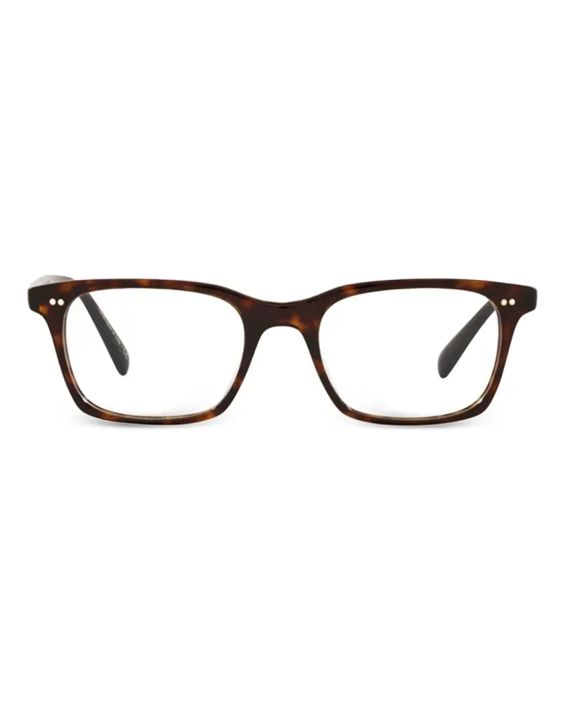 Oliver Peoples Eckige Nisen Brille - Braun Braun