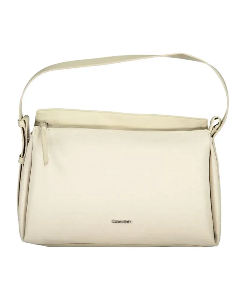 Calvin Klein logo-plaque tote bag - Nude Nude