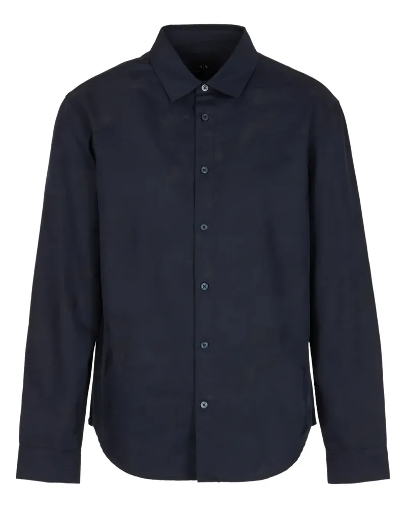 Armani Exchange Hemd mit Print - Blau Blau