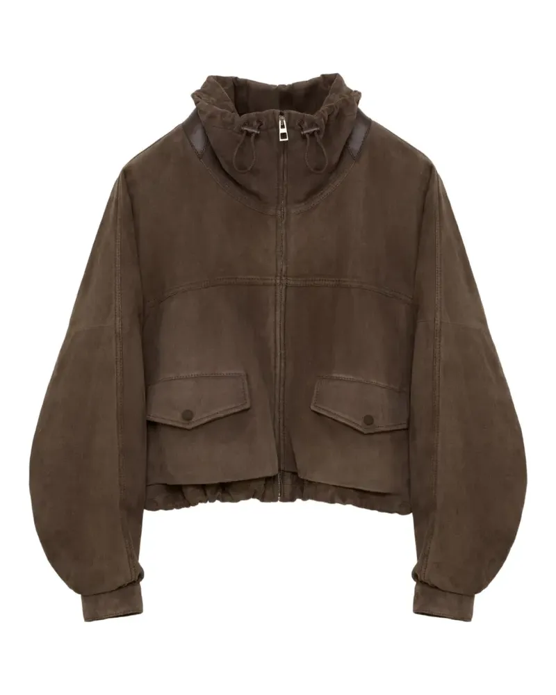 Loewe Wildlederjacke mit Reißverschluss - Braun Braun