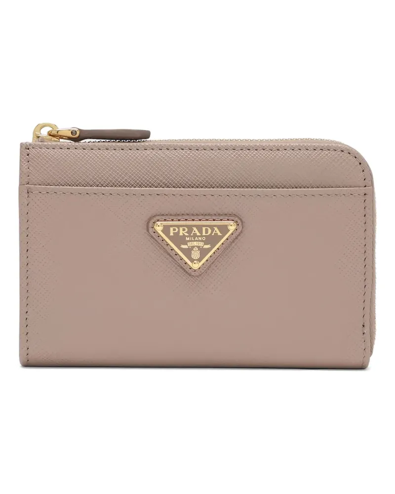 Prada Schlüsselanhänger mit Logo - Nude Nude