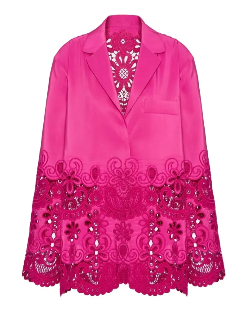 Valentino Garavani floral-embroidered shirt - Rosa Rosa