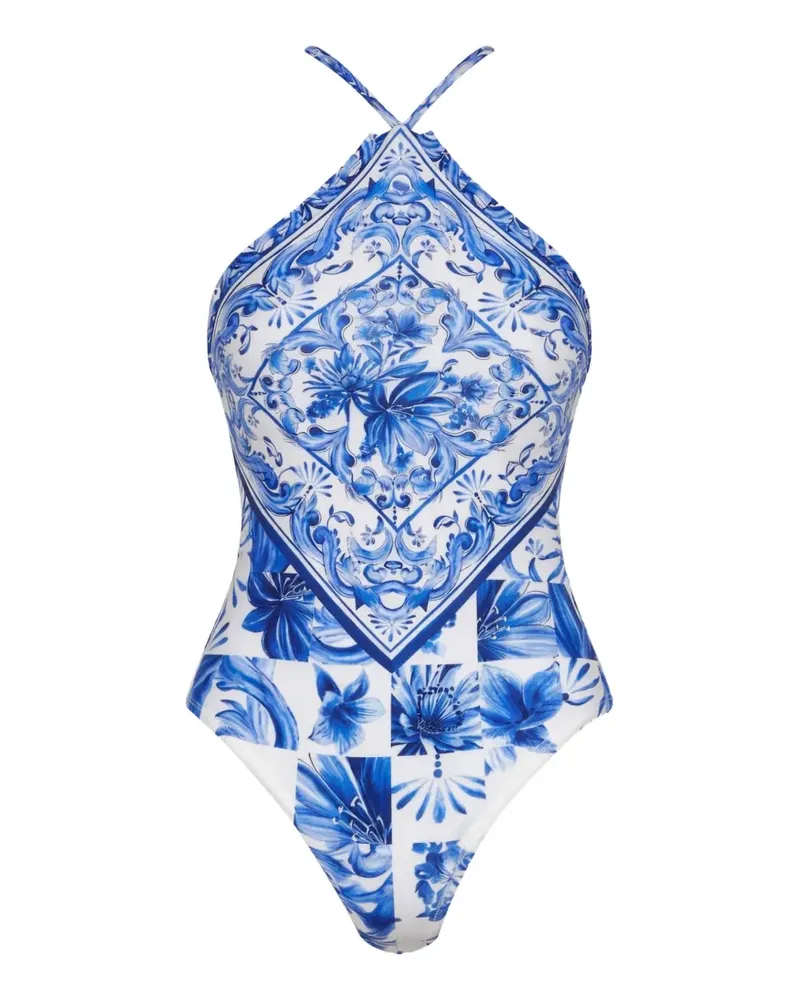 FARM Rio Garden Tiles Badeanzug - Weiß Weiß