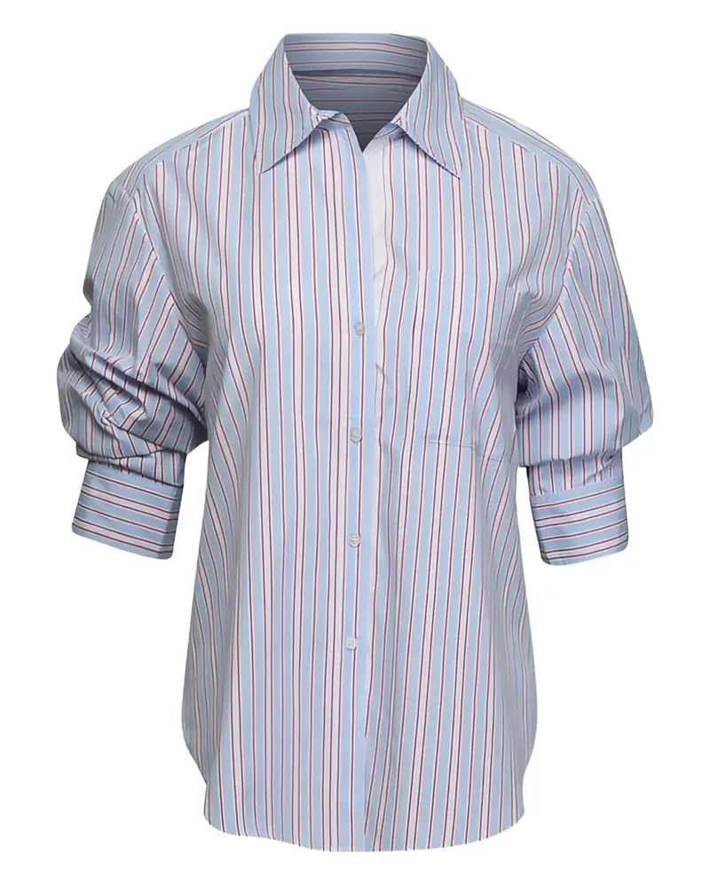 Brochu Walker Pia Bluse mit gestreiftem Ärmel - Blau Blau