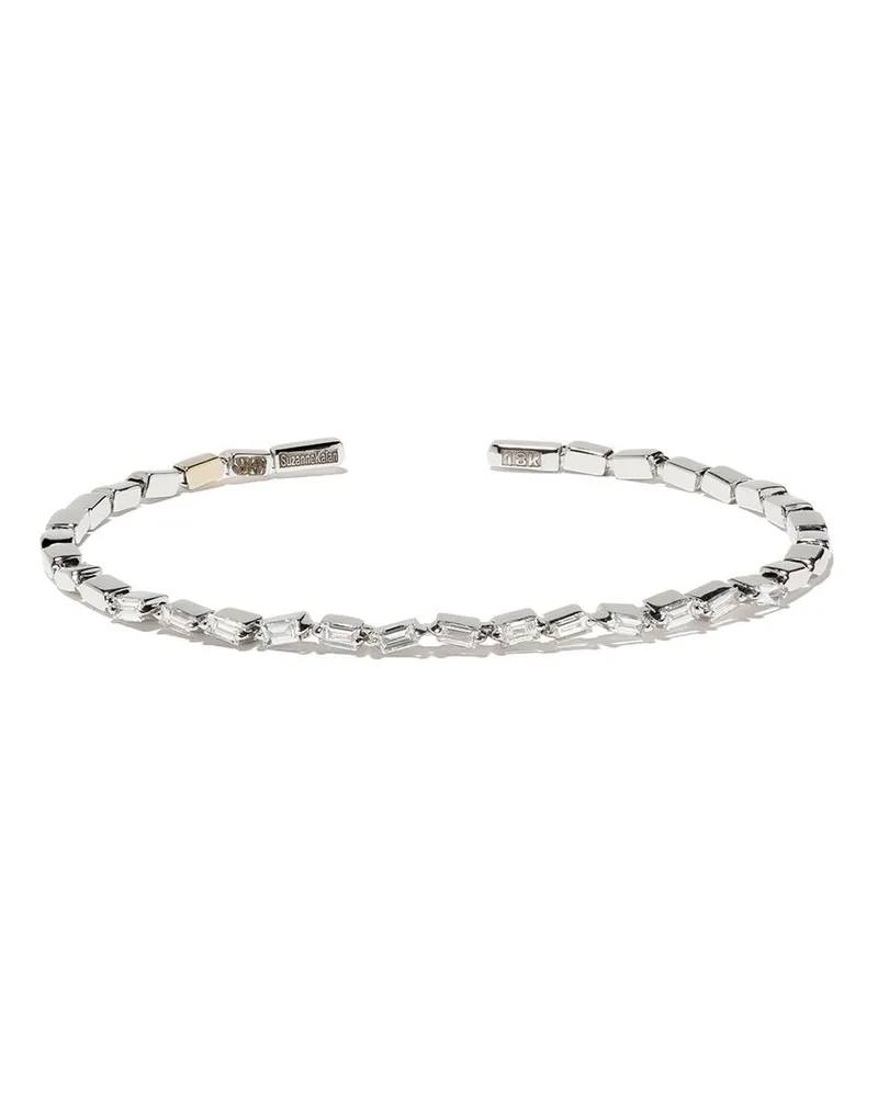 Suzanne Kalan 18kt 'Fireworks' Weißgoldarmspange mit Diamanten - Silber Silber