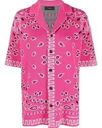 Alanui Seidenhemd mit Paisley-Print Rosa