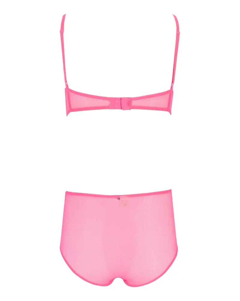 Laura Urbinati Mesh-Slip mit Schleife - Rosa Rosa