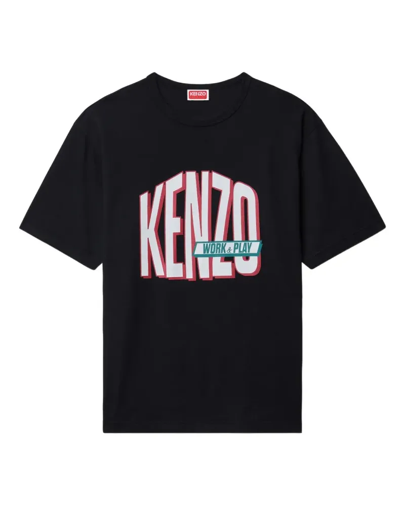 Kenzo Work and Play T-Shirt - Schwarz Schwarz