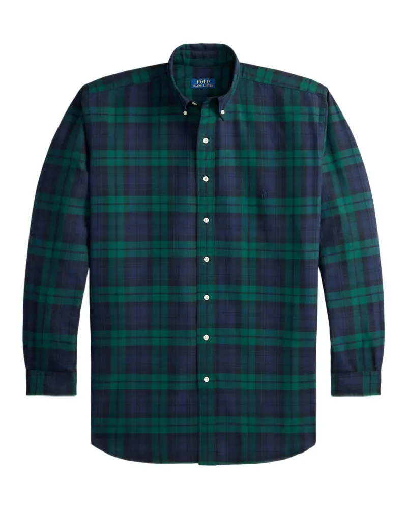 Ralph Lauren Kariertes Oxford-Hemd - Blau Blau