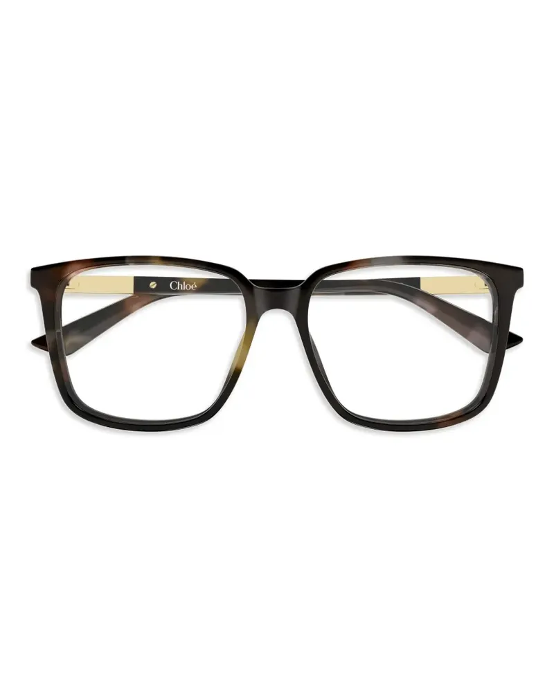 Chloé geometric glasses - Braun Braun