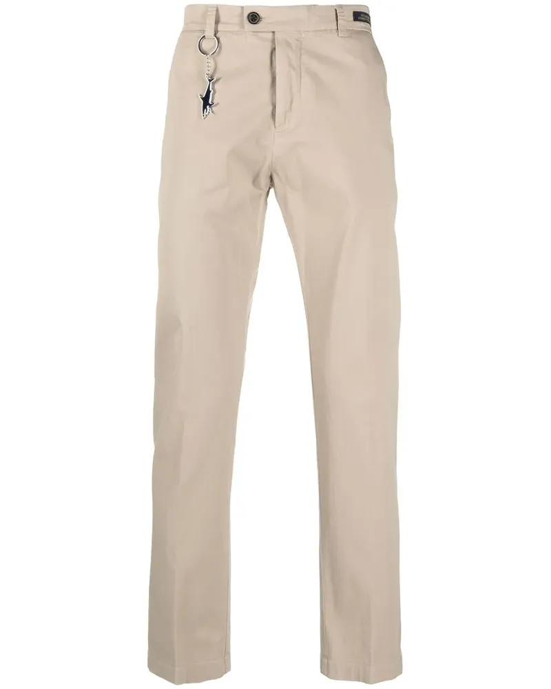 Paul & Shark Gerade Chino mit Schlüsselanhänger - Braun Braun