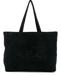 A.P.C. Diane Schultertasche aus Cord Schwarz