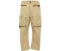Cargohose mit Reißverschlussdetail - Nude