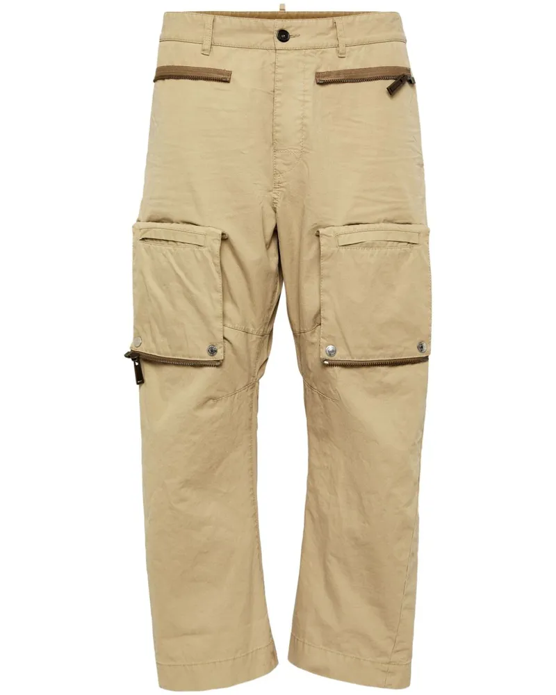 Dsquared2 Cargohose mit Reißverschlussdetail - Nude Nude
