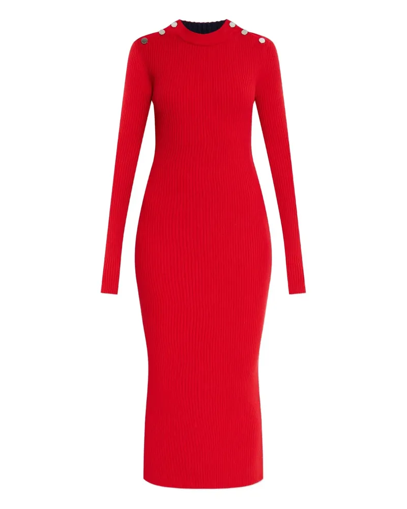 SPORTMAX Midikleid mit Knöpfen - Rot Rot