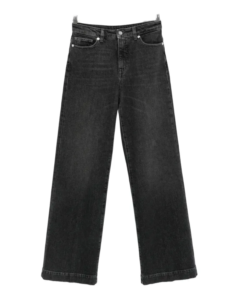 nine:inthe:morning faded wide-leg jeans - Grau Grau
