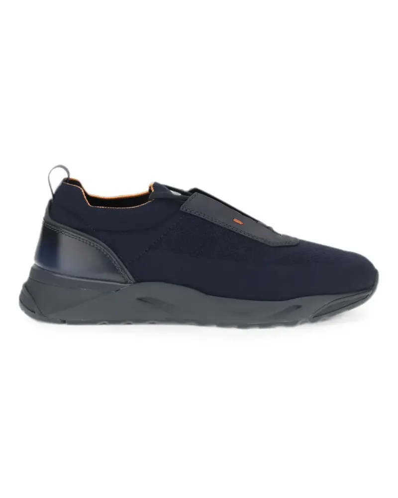 Santoni panelled sneakers - Blau Blau