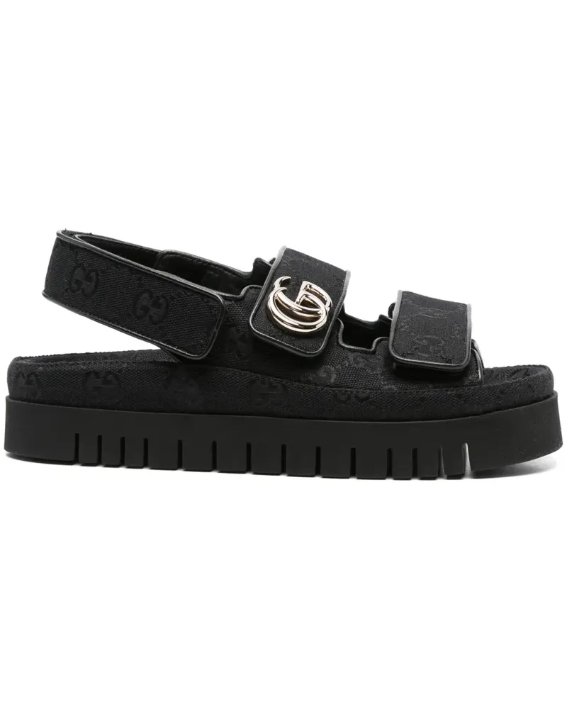 Gucci Sandalen mit GG - Schwarz Schwarz