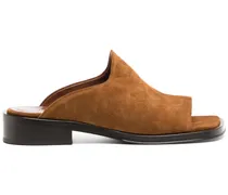 Flache Mules - Braun
