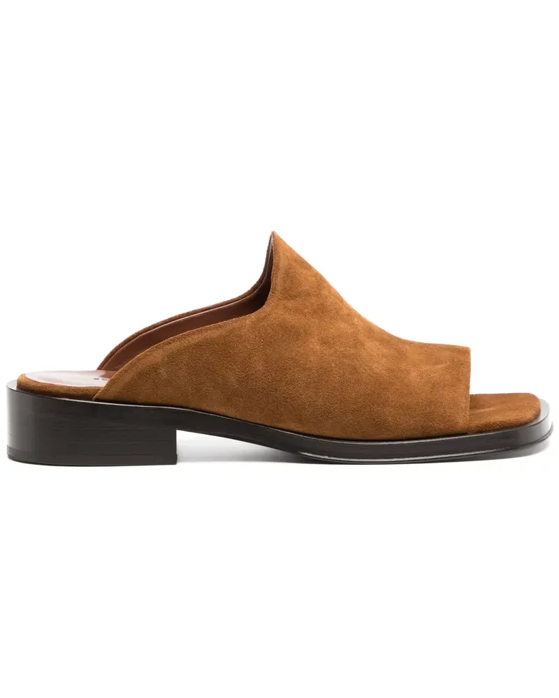 REJINA PYO Flache Mules - Braun Braun