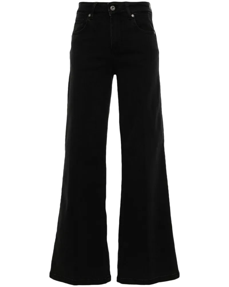 Liu Jo Schlagjeans mit hohem Bund - Schwarz Schwarz