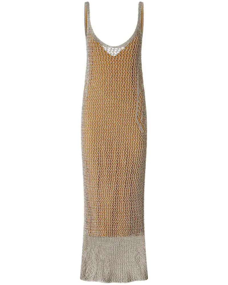 Pinko Gehäkeltes Kleid - Weiß Weiß
