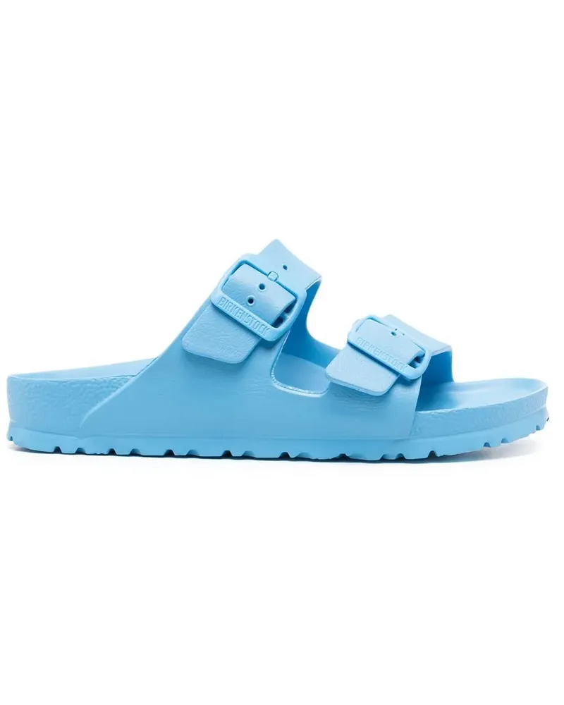 Birkenstock Arizona Pantoletten mit Schnallen - Blau Blau