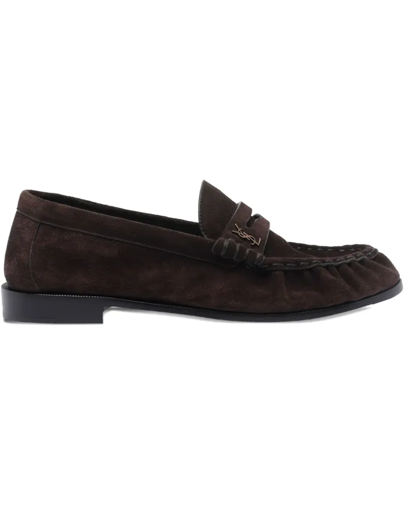 Saint Laurent Loafer aus Wildleder - Braun Braun