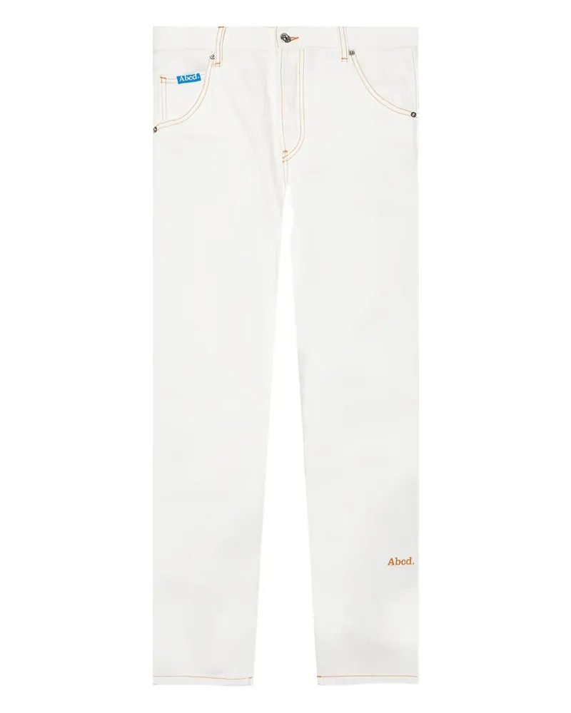 Abc. Hose mit Logo-Stickerei - Weiß Weiß