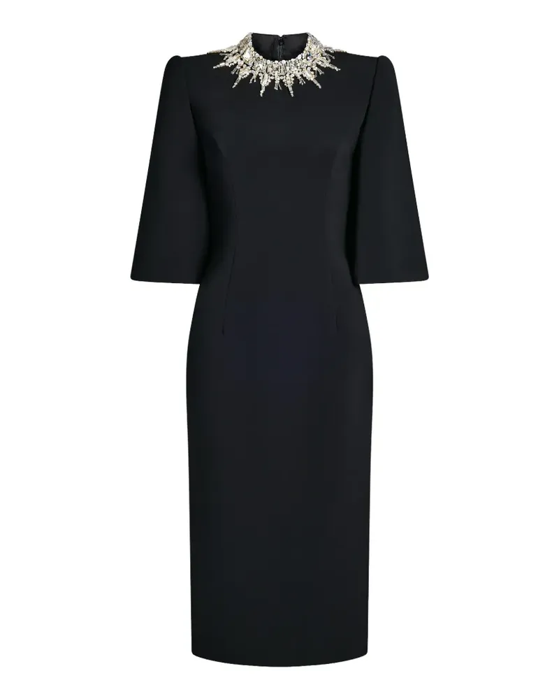 Jenny Packham Bibi Kleid mit ausgestellten Ärmeln - Schwarz Schwarz