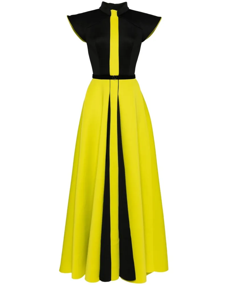 Saiid Kobeisy Abendkleid aus Neopren - Gelb Gelb