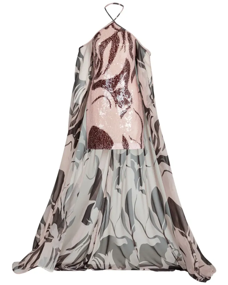 Silvia Tcherassi Kavya Kleid mit Pailletten - Nude Nude
