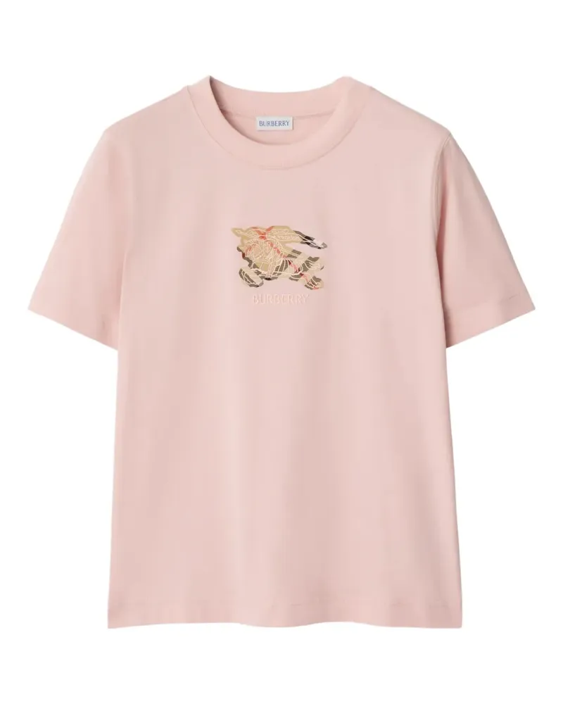 Burberry T-Shirt mit Ritteremblem - Rosa Rosa