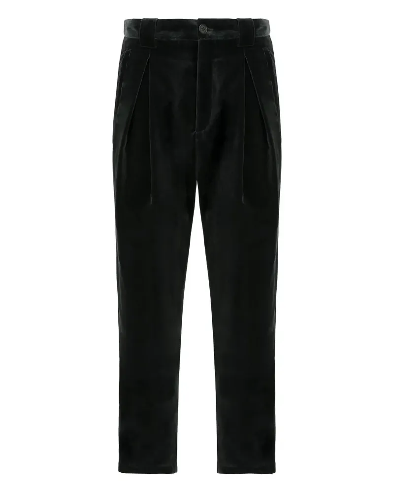 Giorgio Armani corduroy trousers - Schwarz Schwarz
