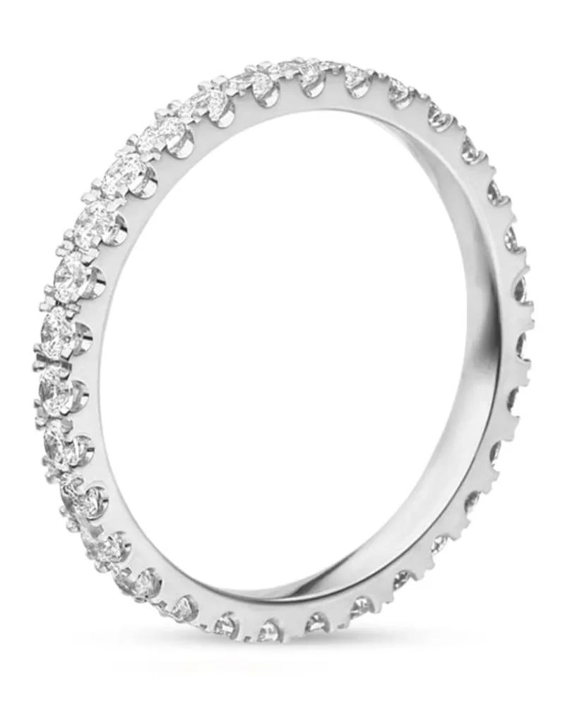 VEYNOU 18kt Memory Ring aus recyceltem Weissgold mit Diamanten - Silber Silber