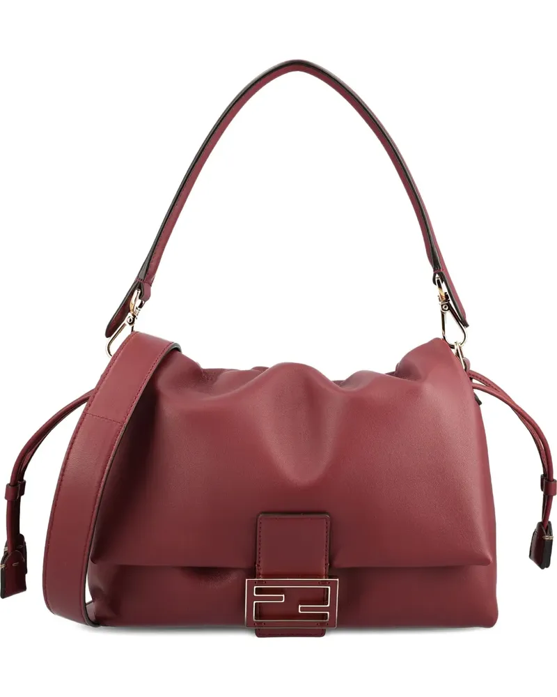 Fendi Mittelgroße Mamma Baguette Schultertasche - Rot Rot