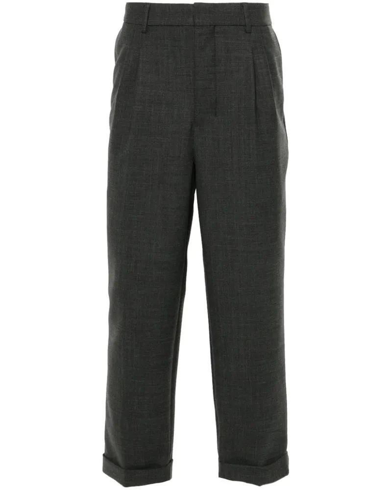 AMI Paris Plissierte Hose - Grau Grau