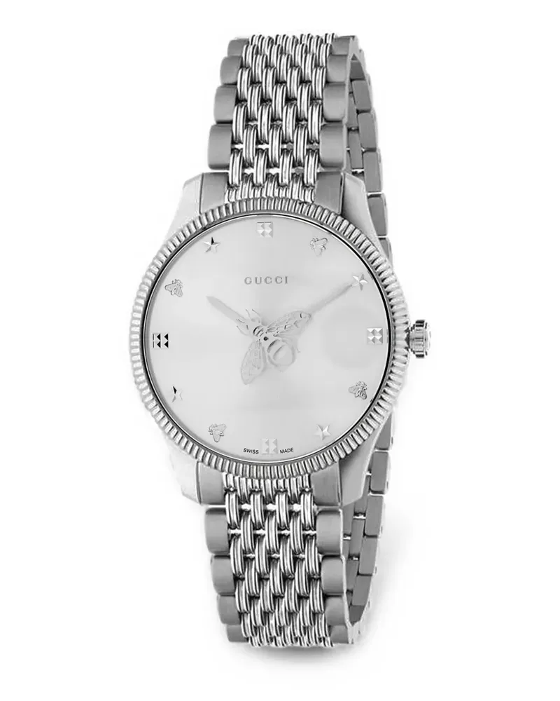 Gucci G-Timeless Bee 38mm watch - Silber Silber