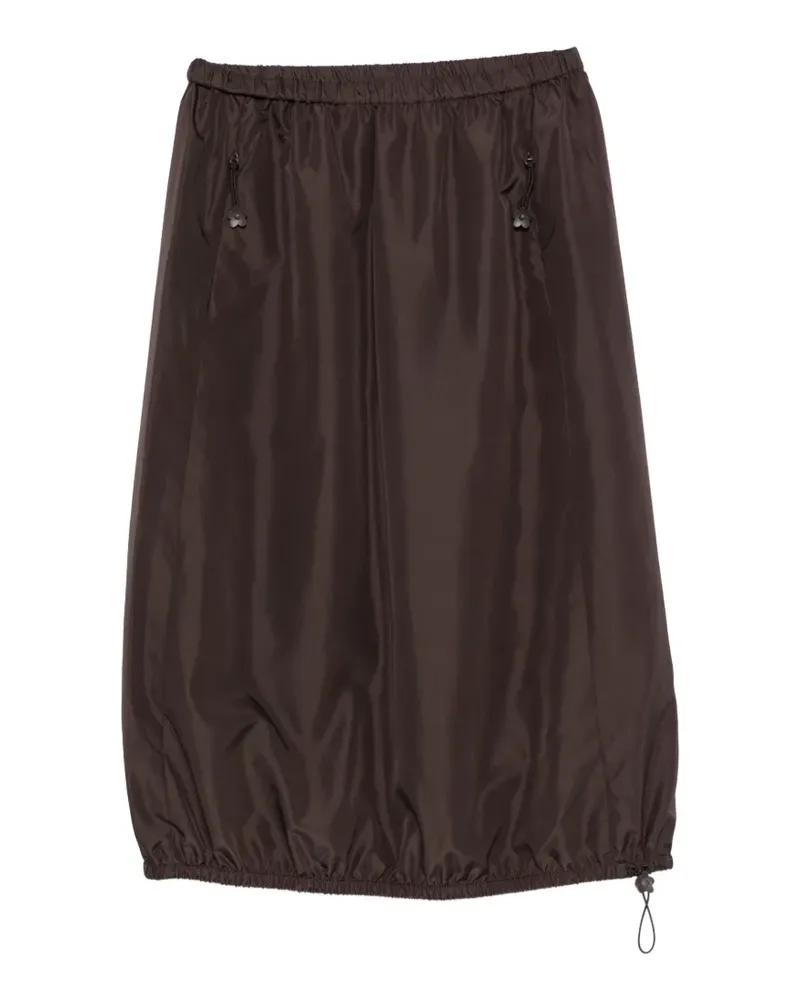 Cecilie Bahnsen drawstring-hem balloon midi skirt - Braun Braun