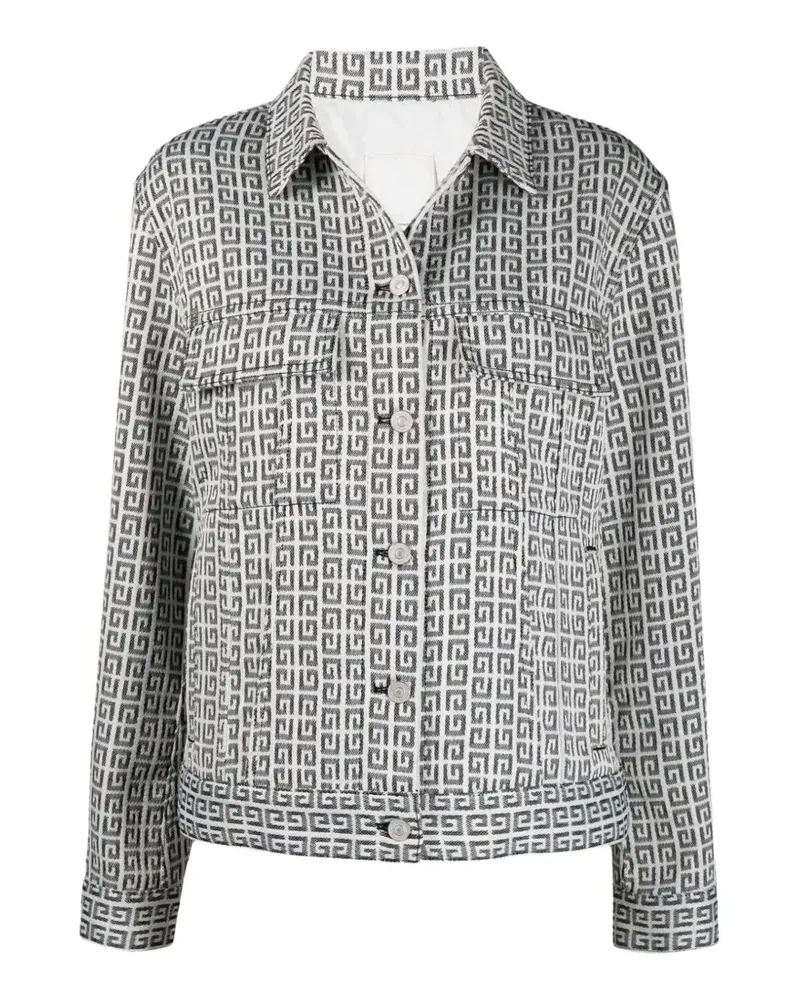 Givenchy 4G Jacquard-Jeansjacke - Weiß Weiß
