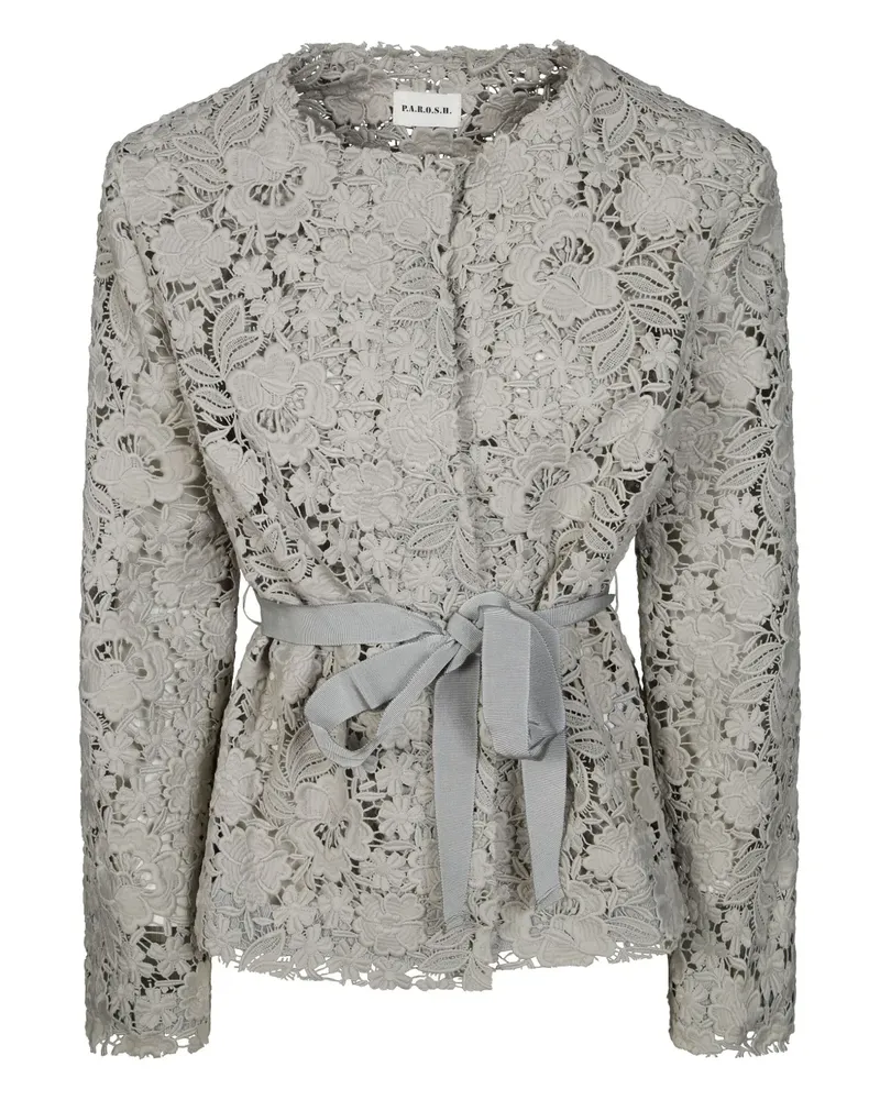 P.A.R.O.S.H. P.A.R.O H. Jacke aus Spitze - Grau Grau