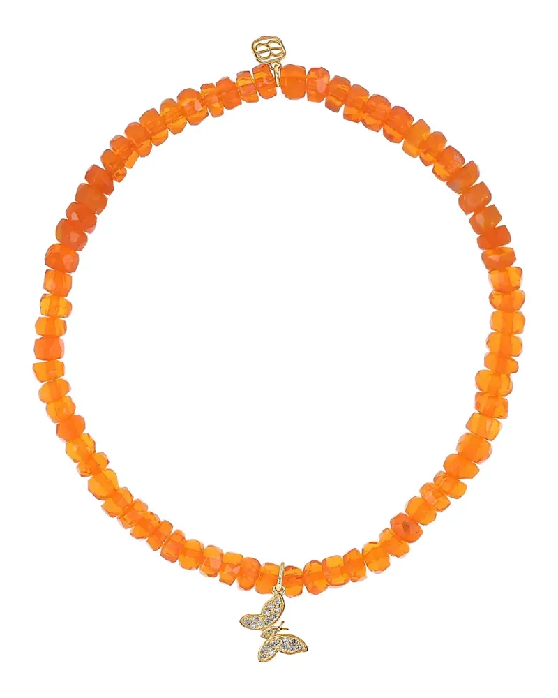 Sydney Evan Armband mit Orangen-Opal - Gold Gold