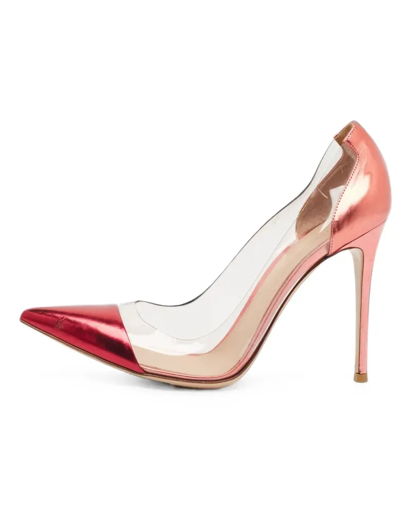 Gianvito Rossi Plexi panelled pumps - Weiß Weiß