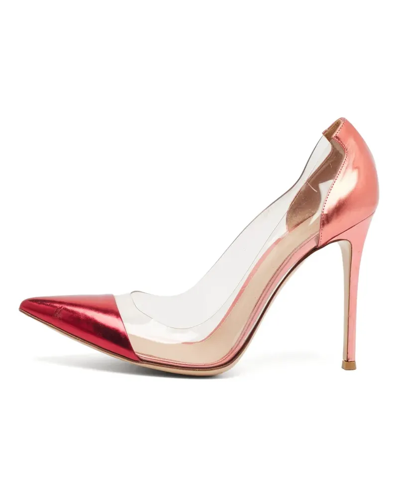 Gianvito Rossi Plexi Pumps mit Einsätzen - Weiß Weiß