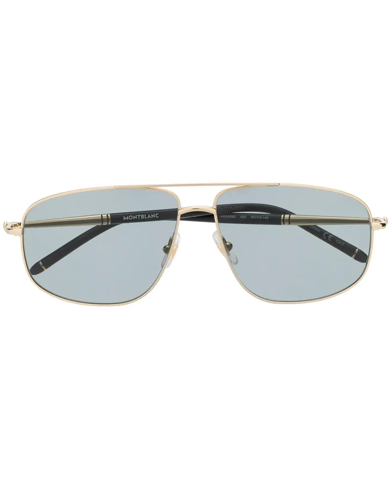 Montblanc Klassische Pilotenbrille - Gold Gold