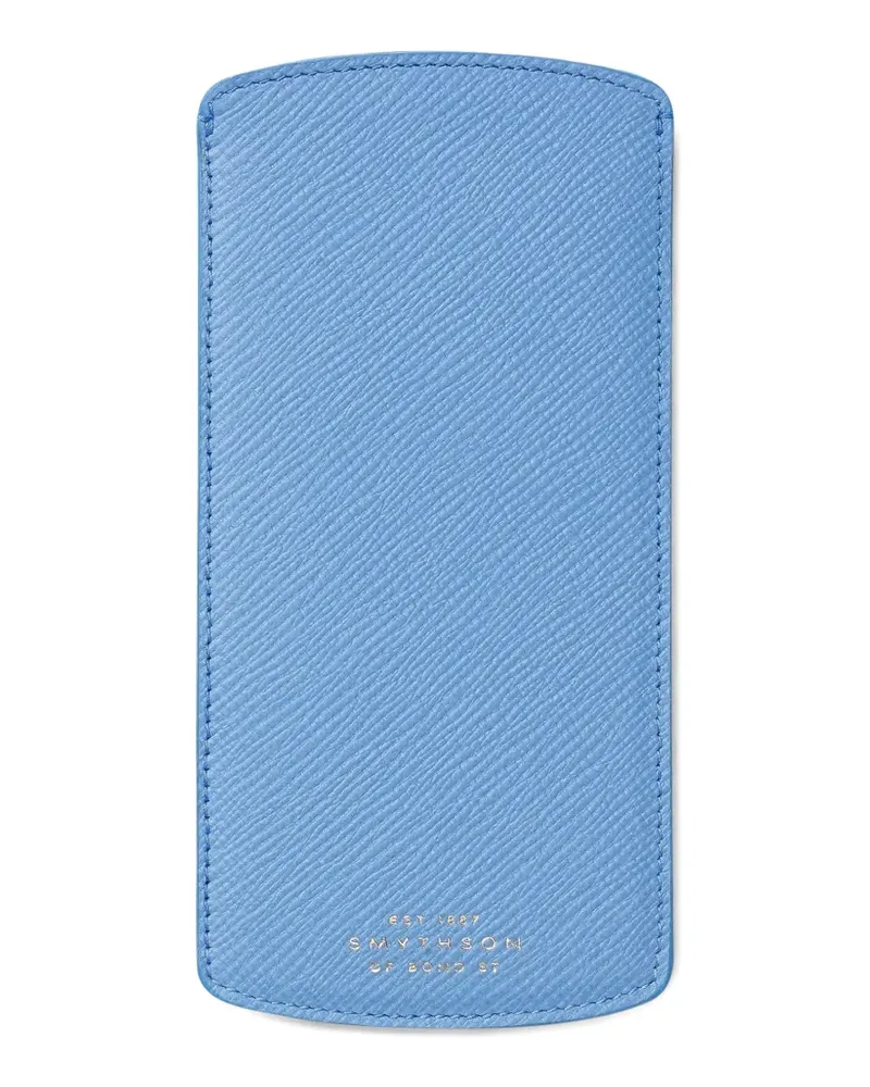 Smythson Panama Brillenetui - Blau Blau