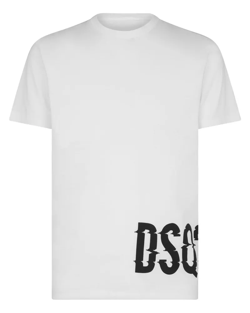 Dsquared2 T-Shirt mit Logo-Print - Weiß Weiß