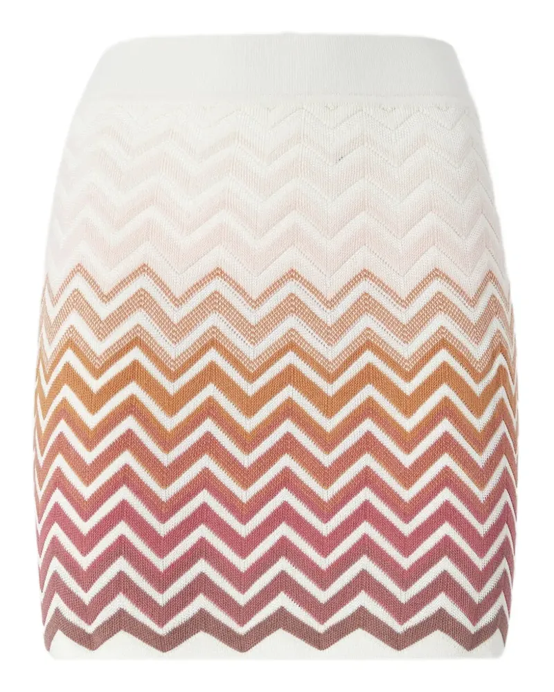 Missoni chevron-pattern mini skirt - Nude Nude